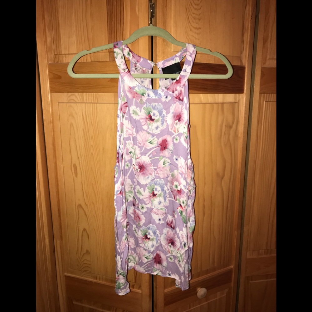 Floral printed swing top